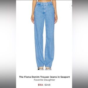 Favorite Daughter Light Blue Straight Leg Jeans
